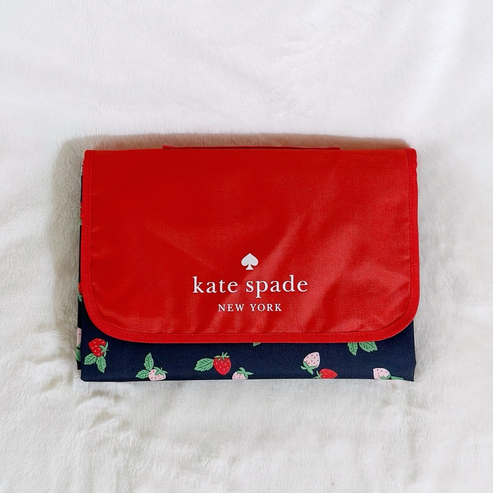 Kate Spade Strawberry Toss Packable Picnic Blanket